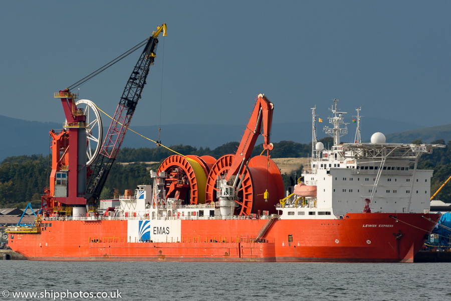 Photograph of the vessel  Lewek Express pictured at Rosyth on 17th September 2015