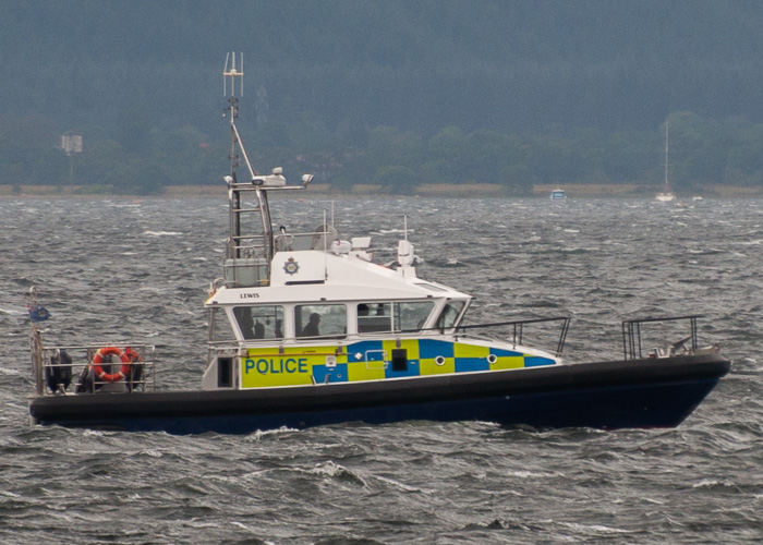 Photograph of the vessel  Lewis pictured on the River Clyde on 11th August 2014
