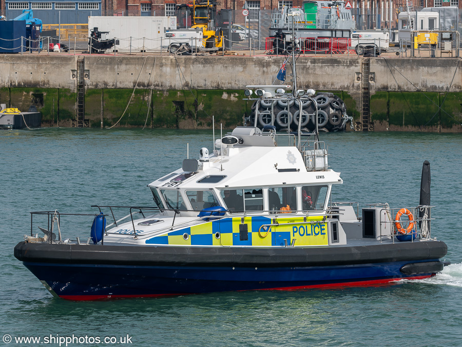 Photograph of the vessel  Lewis pictured at Portsmouth on 26th April 2025