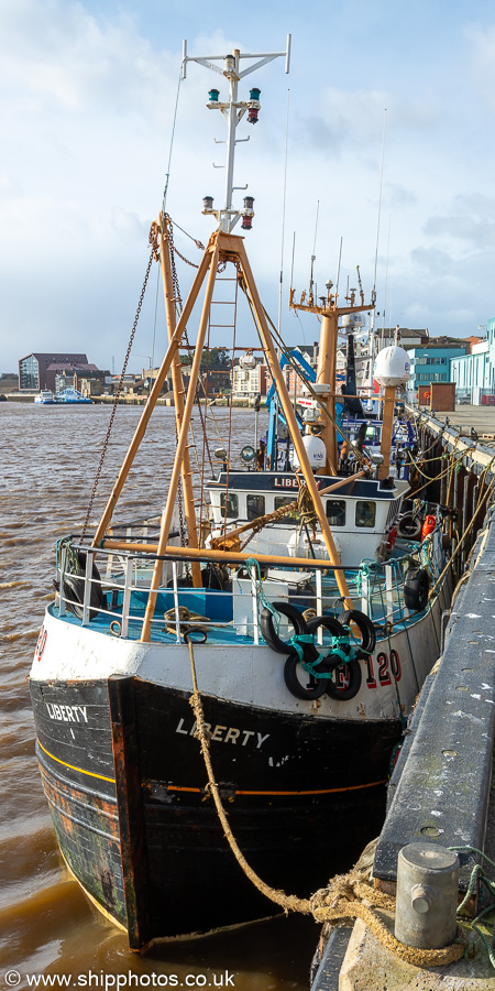 fv Liberty pictured at the Fish Quay, North Shields on 22nd February 2020