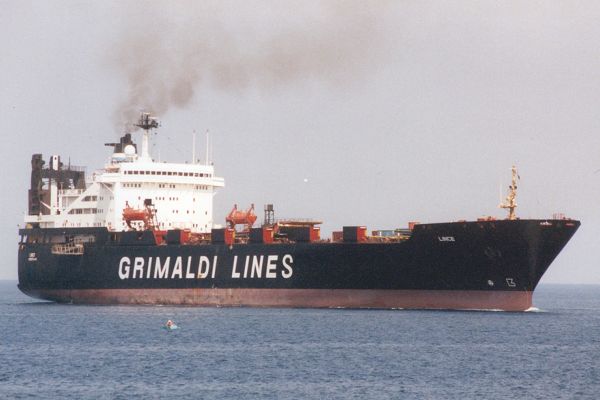 Photograph of the vessel  Lince pictured arriving in Valletta on 1st June 2000