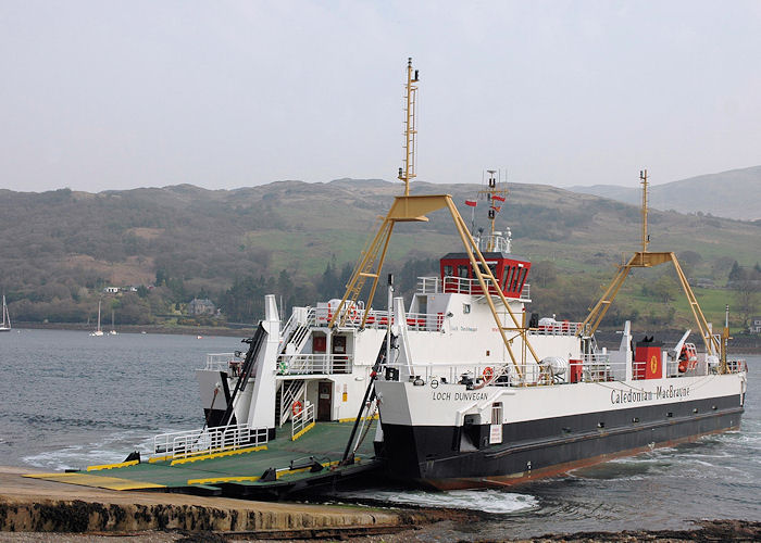 Photograph of the vessel  Loch Dunvegan pictured at Rhubodach on 22nd April 2011