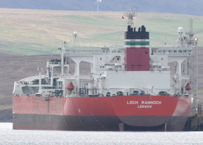 Photograph of the vessel  Loch Rannoch pictured at Sullom Voe on 11th May 2013