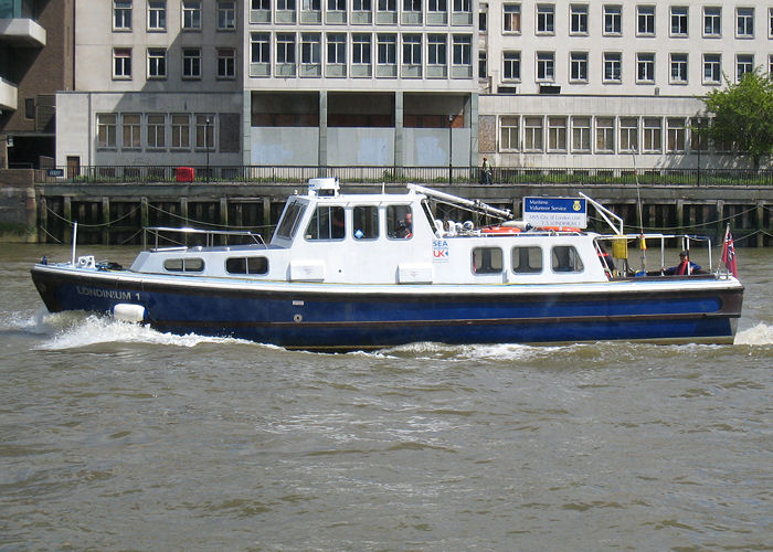 Photograph of the vessel  Londinium I pictured in London on 18th May 2008