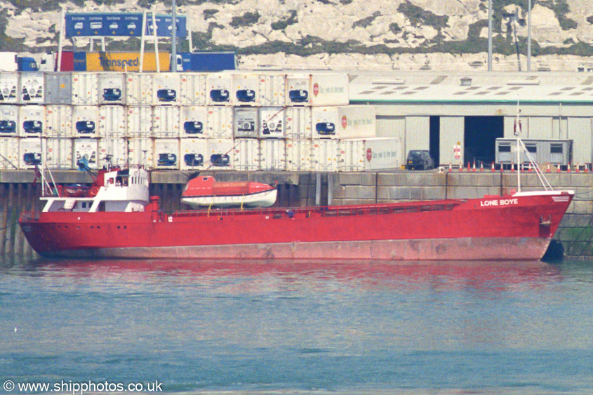 Photograph of the vessel  Lone Boye pictured at Dover on 7th May 2003