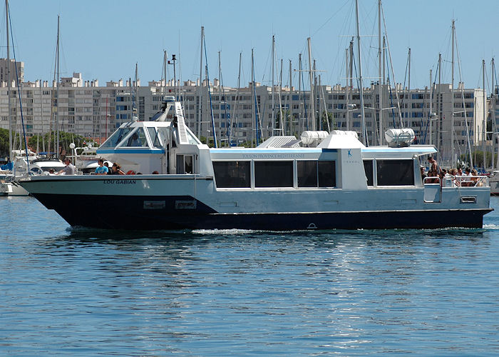 Photograph of the vessel  Lou Gabian pictured at Toulon on 9th August 2008