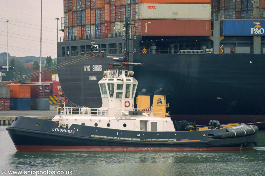 Photograph of the vessel  Lyndhurst pictured in Southampton on 27th September 2003