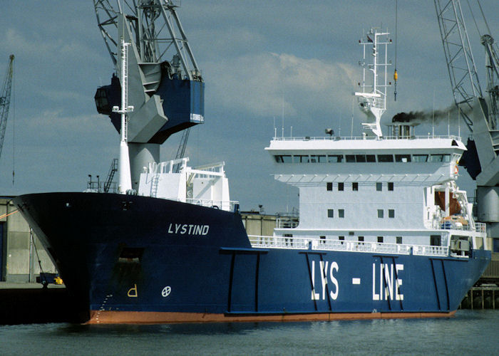 Photograph of the vessel  Lystind pictured in Rotterdam on 20th April 1997