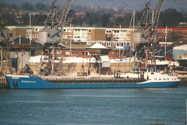 Photograph of the vessel  Maasvallei pictured in Southampton on 19th March 1998
