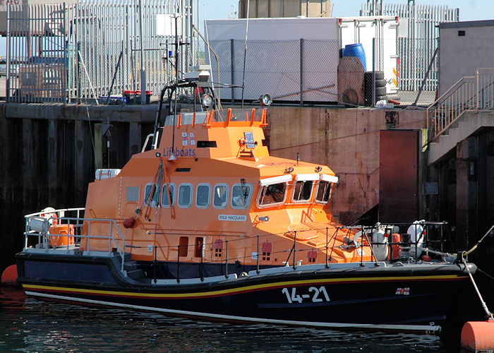 Photograph of the vessel RNLB Macquarie pictured at Fraserburgh on 28th April 2011