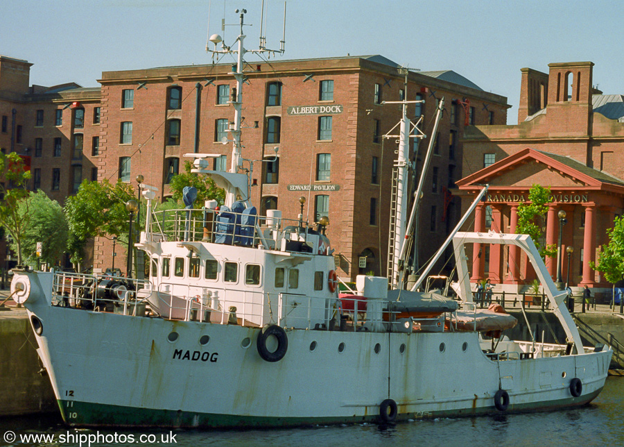 rv Madog pictured in Canning Dock, Liverpool on 30th August 2003
