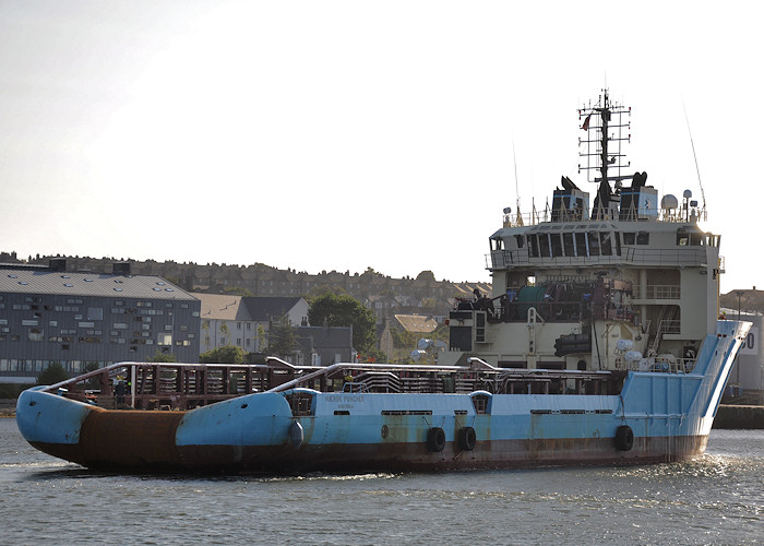 Photograph of the vessel  Mærsk Puncher pictured at Aberdeen on 15th September 2012
