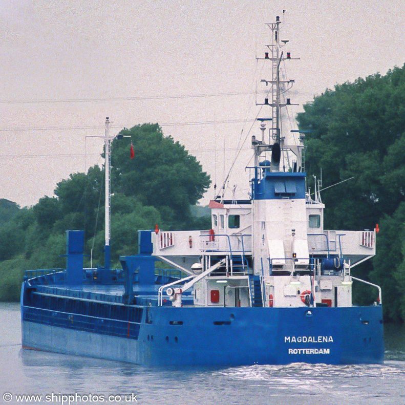 Photograph of the vessel  Magdalena pictured at Barton Locks, on the Manchester Ship Canal on 6th June 2001