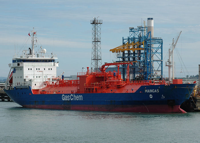 Photograph of the vessel  Maingas pictured at Fawley on 13th June 2009