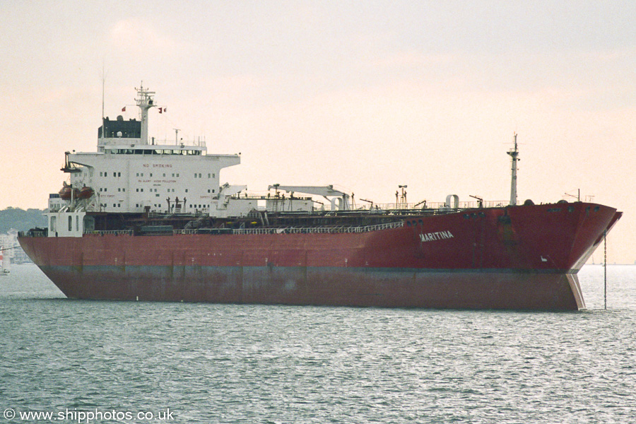  Maritina pictured in the Solent on 27th September 2003