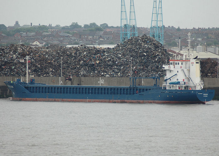 Photograph of the vessel  Marjolein pictured approaching Liverpool Docks on 18th June 2006