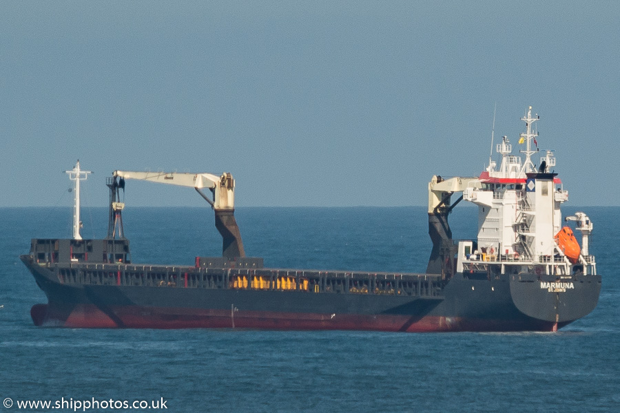  Marmuna pictured at anchor off Tynemouth on 30th June 2018
