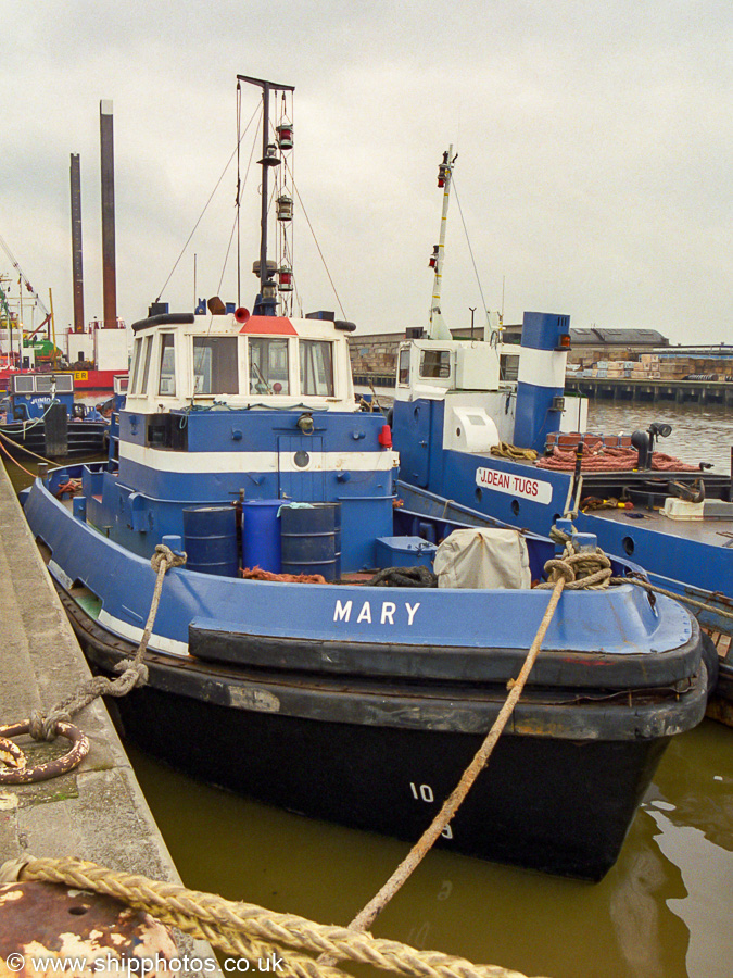 Photograph of the vessel  Mary pictured in Albert Dock, Hull on 11th August 2002