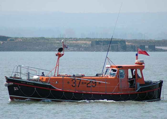 Photograph of the vessel RNLB Mary Gabriel pictured on the River Medway on 22nd May 2010