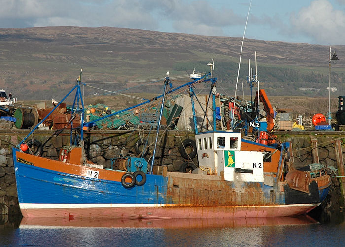 Photograph of the vessel fv Mary Manson pictured at Tobermory on 23rd April 2011