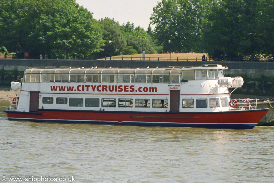 Photograph of the vessel  Mayflower Garden pictured in London on 17th July 2005