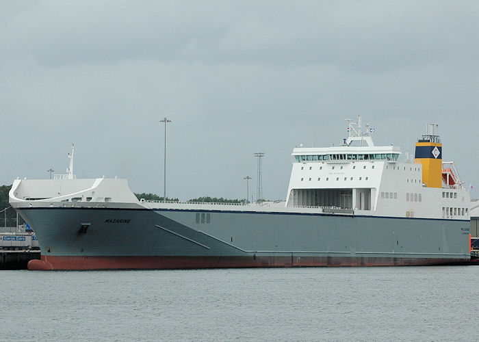 Photograph of the vessel  Mazarine pictured in Brittanniëhaven, Rotterdam on 20th June 2010