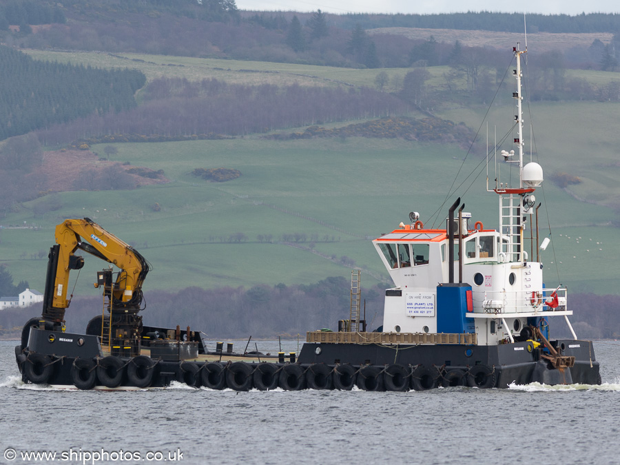 Photograph of the vessel  Megan M pictured passing Greenock on 23rd March 2023