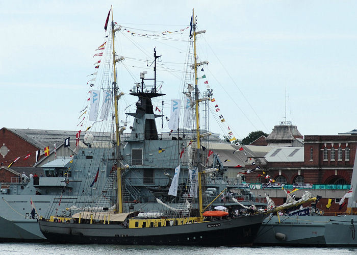  Mercedes pictured at the International Festival of the Sea, Portsmouth Naval Base on 3rd July 2005