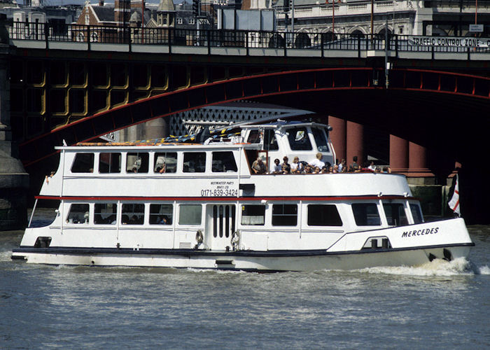 Photograph of the vessel  Mercedes pictured in London on 19th July 1997