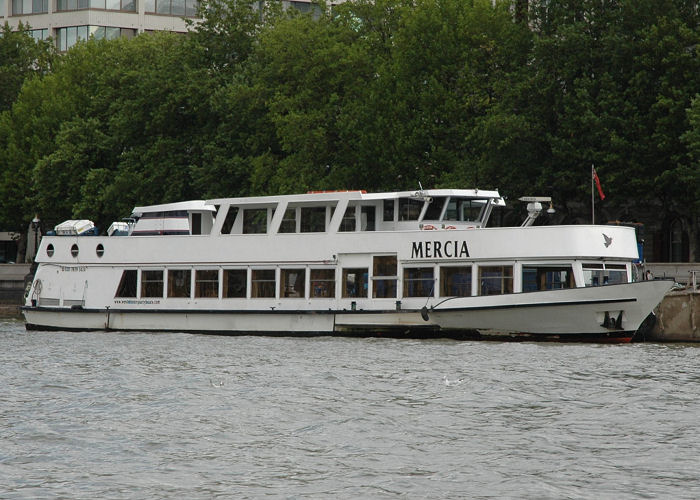 Photograph of the vessel  Mercia pictured in London on 6th August 2006