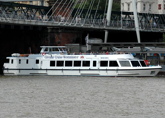 Photograph of the vessel  Mercuria pictured in London on 18th May 2008
