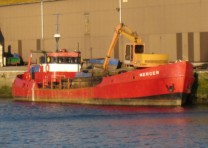 Photograph of the vessel  Merger pictured in Glasson Dock on 27th December 2008