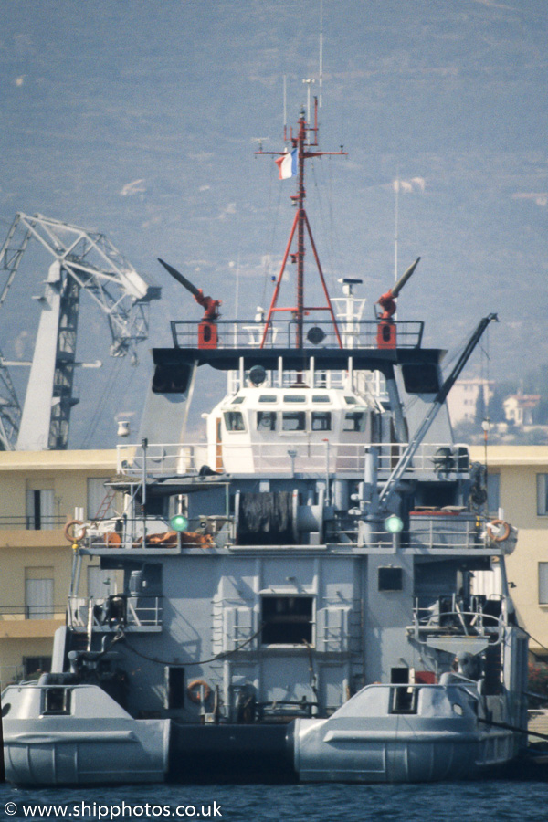 Photograph of the vessel  Merou pictured at Toulon on 15th August 1989