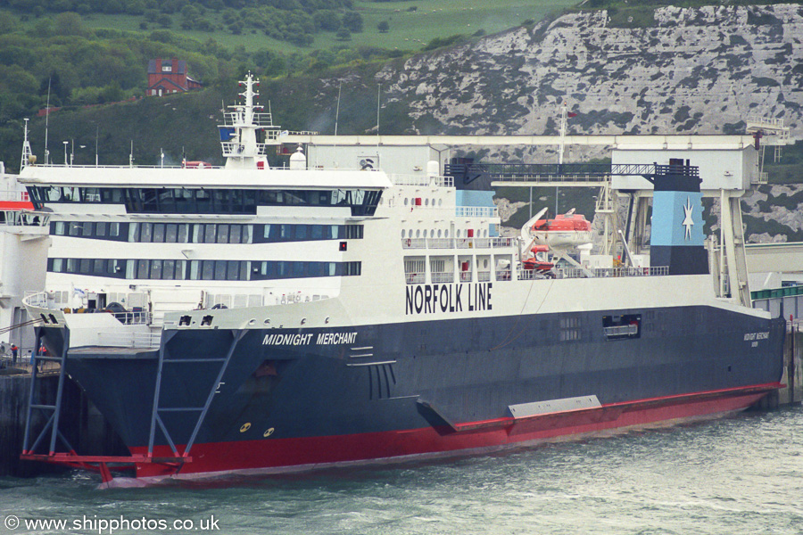 Photograph of the vessel  Midnight Merchant pictured at Dover on 13th May 2003