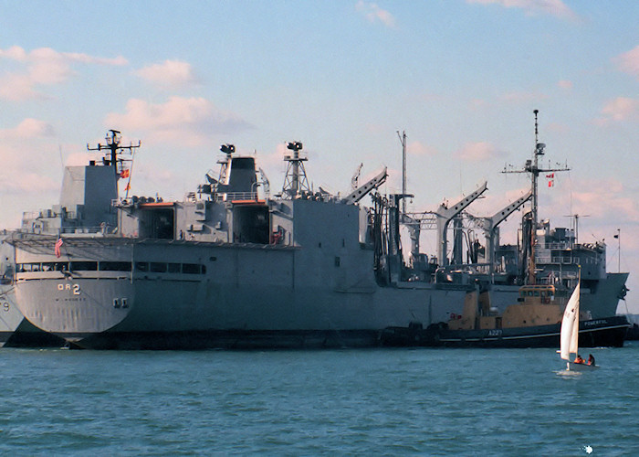 Photograph of the vessel USS Milwaukee pictured at Gosport on 26th September 1987