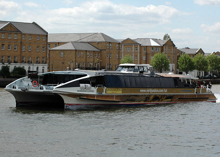 Photograph of the vessel  Monsoon Clipper pictured in London on 18th May 2008