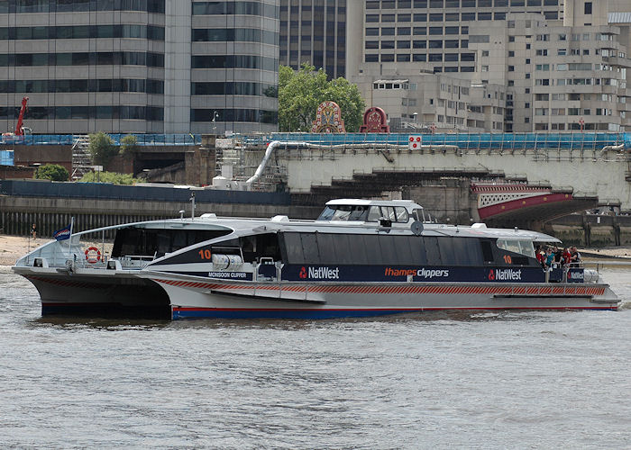  Monsoon Clipper pictured in London on 14th June 2009