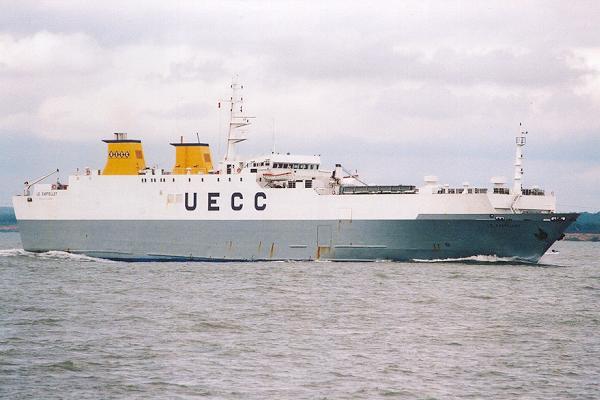 Photograph of the vessel  Montlhery pictured in the Solent on 22nd July 2001