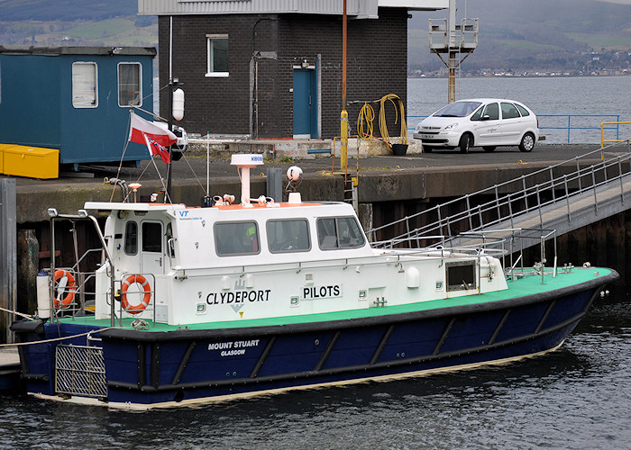 Photograph of the vessel pv Mount Stuart pictured at Greenock on 6th April 2012