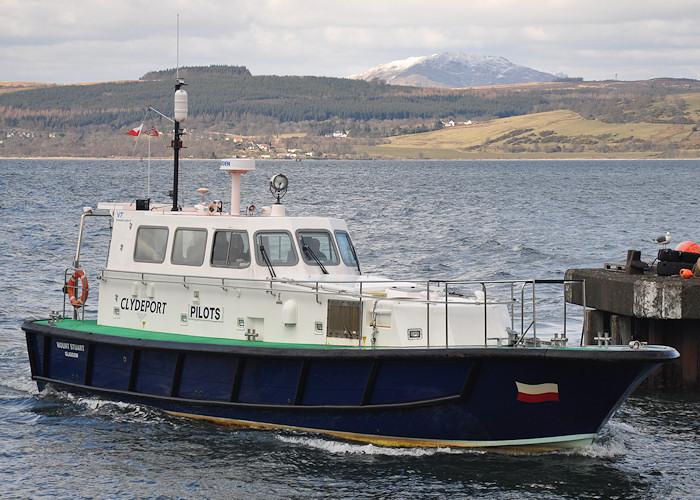 Photograph of the vessel pv Mount Stuart pictured at Greenock on 29th March 2013