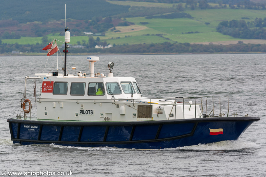 Photograph of the vessel pv Mount Stuart pictured at Greenock on 5th October 2019