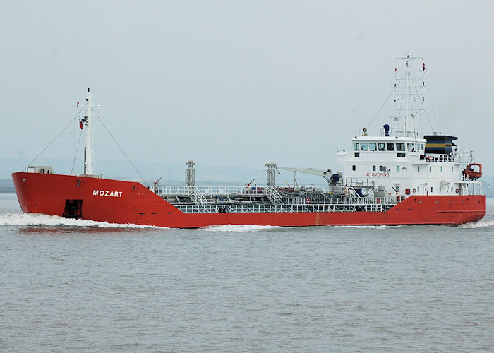 Photograph of the vessel  Mozart pictured on the River Thames on 22nd May 2010