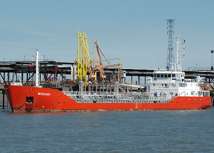 Photograph of the vessel  Mozart pictured at Purfleet on 22nd May 2010