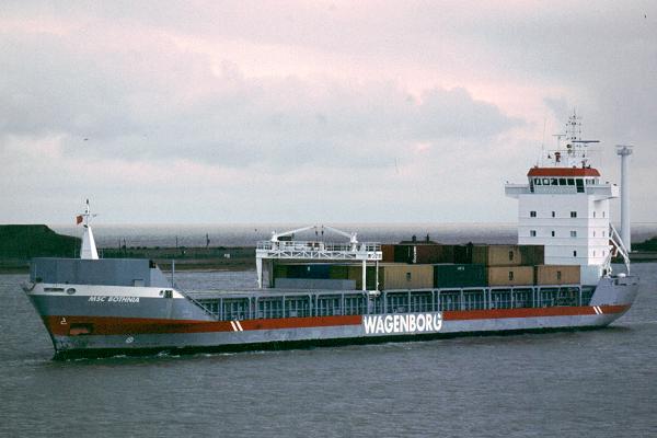 Photograph of the vessel  MSC Bothnia pictured arriving in Felixstowe on 18th March 2001