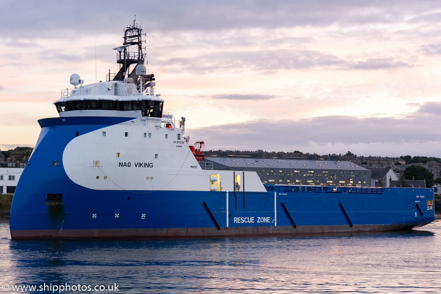  NAO Viking pictured departing Aberdeen on 18th September 2015