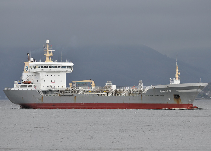 Photograph of the vessel  Navigo pictured passing Greenock on 27th September 2011