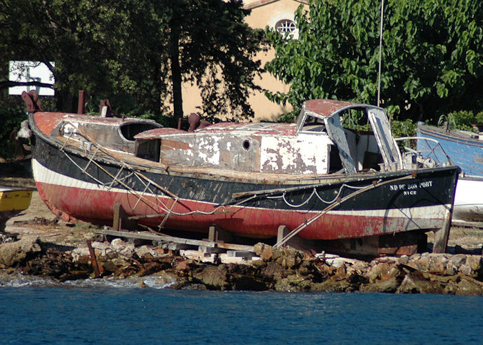 Photograph of the vessel  Notre Dame de Bon Port pictured at la Seyne-sur-Mer on 9th August 2008