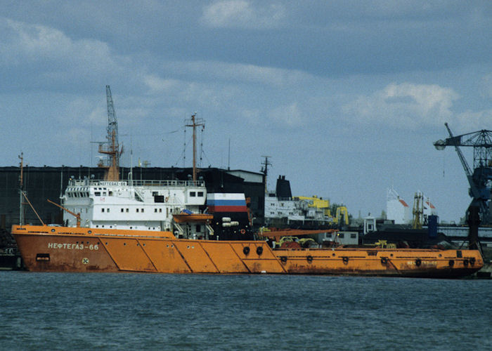 Photograph of the vessel  Neftegaz-66 pictured in Rotterdam on 20th April 1997