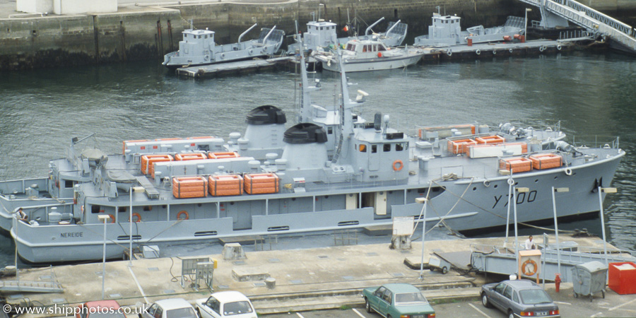 FS Nereide pictured at Brest on 25th August 1989