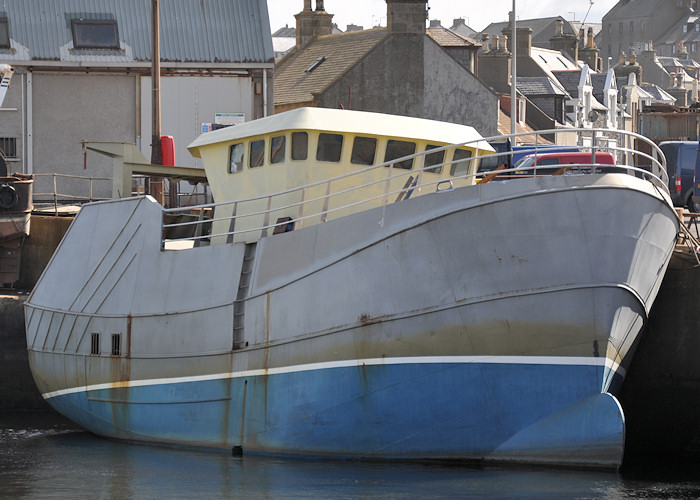 Photograph of the vessel fv Nereus pictured fitting out at Macduff on 15th April 2012